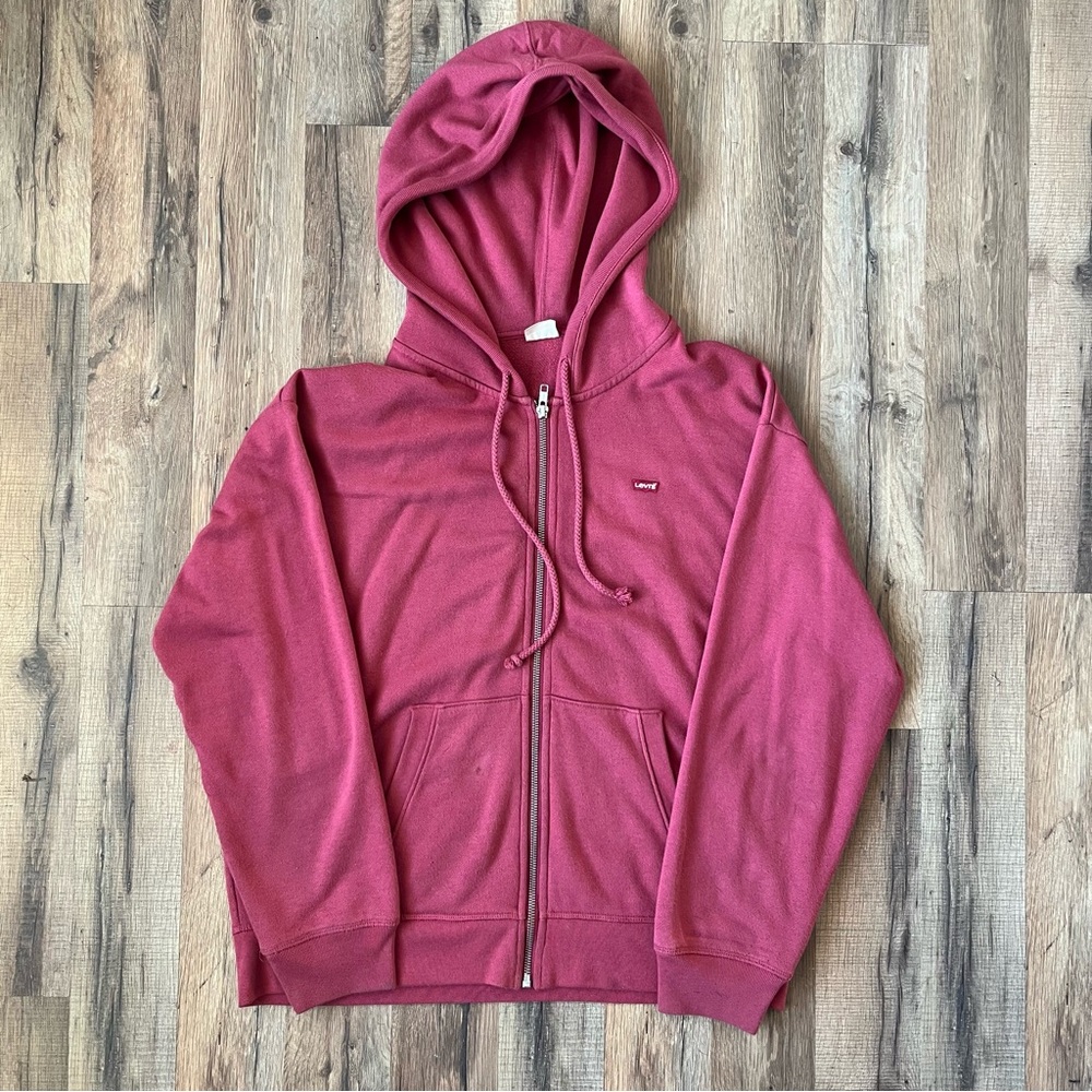 Levi's Coral Zip-Up Hoodie